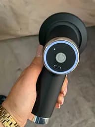 Перкусійний масажер YX-7100 акумуляторний 1200 mAh 5в1 Антицелюлітний вібромасажер 5Вт для тіла Чорний - мініатюра 2