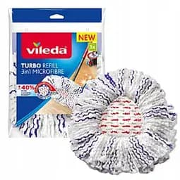 Швабра Комплект 3в1+ведро с отжимом Vileda  Turbo Smart покращена насадка набор для уборки - мініатюра 9