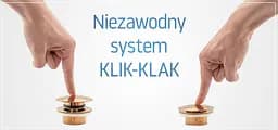 Донний клапан для умивальника Rea click-clack black чорний REA-A5216, Чорний матовий - мініатюра 3