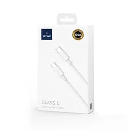 Кабель Wiwu Wi-C008 100W Max YouPin Data Cable Type C to Type C Білий - мініатюра 2