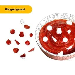 Дерев'яний фігурний пазл Замачау, А3, Картонна коробка 200 елементів - мініатюра 3