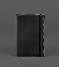 Кожаная обложка для паспорта 1.0 черная Crazy Horse