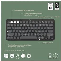 IT набір Pebble 2 Combo for Mac Tonal Graphite Logitech teh0027084 - мініатюра 9