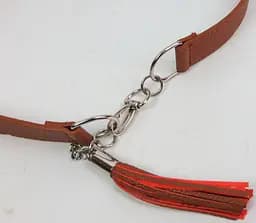 Ремінь DOCA жіночий пряжка два кільця 94-102х3,3 см acs0026353 - мініатюра 5