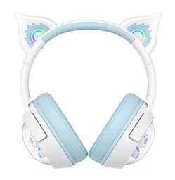 Навушники Onikuma Bluetooth B5 білі-сині - мініатюра 2