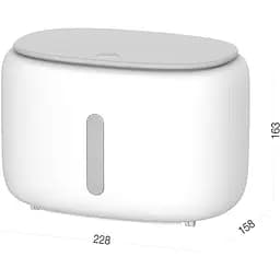Тримач для туалетного паперу МВМ My Home 228x158x163 мм (BP-43 WHITE/GRAY) - мініатюра 15