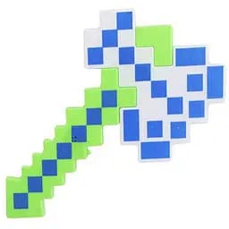 Дитяча іграшка сокира Minecraft Bambi 9902 зі звуками та світлом Зелений