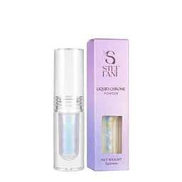 Втирание для гель-лака Steffani Liquid Chrome Powder перламутровое жидкое 2 мл, 01 Золотистий перламутр