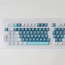 Набір кейкапів Whistle 126 PBT/PC, Блакитний