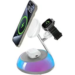 БЗП Wiwu Wi-W036 Aurora 3 in 1 wireless charger White