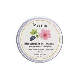 Твердий шампунь Смородина та Гібіскус Vesna 80 г