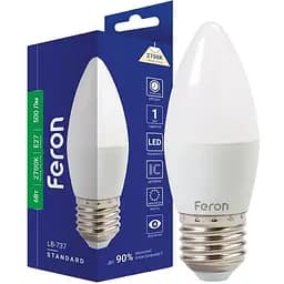 Светодиодная лампа Feron LB-737 C37 230V 6W E27 2700K (40183)