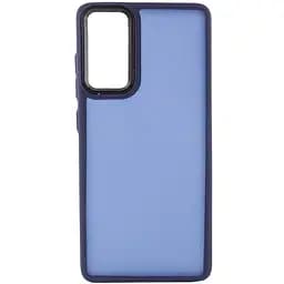 Чохол Epik TPU+PC Lyon Frosted для Samsung Galaxy S20 FE Navy Blue - мініатюра 2