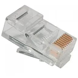 Коннектор Ritar RJ45 cat.5e UTP 8P8C PREMIUM (позолоченные контакты) 100 шт (13193)