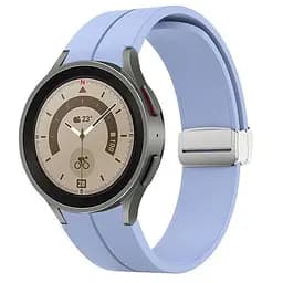 Ремінець для Samsung Galaxy Watch 5 40mm - блакитний ширина кріплення 20мм силікон Watchbands Cls (W14-9WB37911147) - мініатюра 2