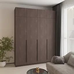 Шафа 4-дверна з антресоллю MebelStar Оскар ДСП BL-B, додаткова штанга 200x52x260 см Дуб рістрето (MBS-5064)