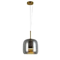 Светильник підвісний LED Levistella 909XL157-1 led (220) AB+GY, 9W, бронзовий + чорний, 1400мм, три режими, для вітальні - мініатюра 2