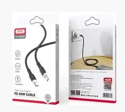 Кабель XO NB208B Liquid Silicone Data Type-c to Type-c 60W cable Чорний - мініатюра 2