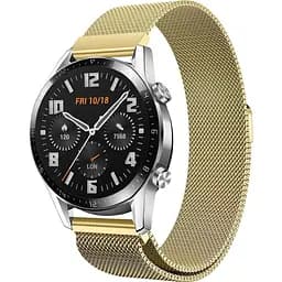 Ремінець 22 мм міланська петля BeWatch для Huawei Watch GT/GT2/GT2 Pro Золотий (1020228.3U)