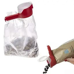 Універсальна кліпса-дозатор затискач для пакетів SpiderJuice Seal (2 шт. у наборі), Kitchen Master 87729