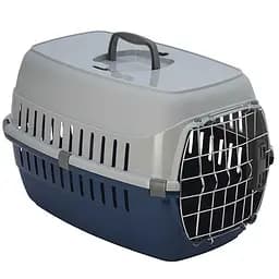 Moderna Road Runner 2 переноска для собак з металевими дверима IATA 58х35х37 см чорничний