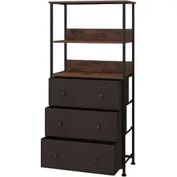 Стелаж Costway Skiff із текстильними ящиками в стилі Loft