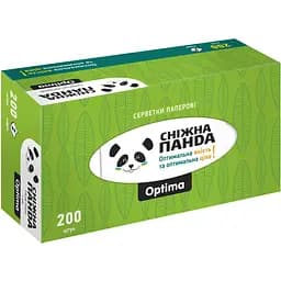 Паперові серветки Сніжна Панда Optima двошарові в асортименті 200 шт. - мініатюра 4