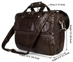 Чоловіча шкіряна сумка Vintage 39,5х30,5х11,5 см sum0012437 - мініатюра 3