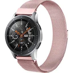 Ремешок Milanese Loop для Samsung Galaxy Watch 3 45mm - розовый ширина крепления 22мм нержавеющая сталь размер L Watchbands (WB7251019)