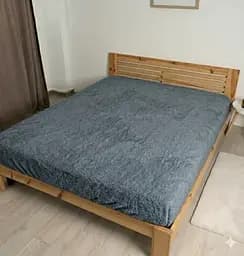 Простыня Флис Серо-голубой теплая мягкая простыня 200 x 230 см для кровати