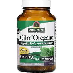 Олія орегано Nature's Answer Oil of Oregano 150 мг 90 гелевих капсул