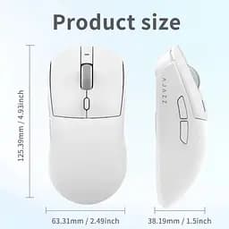 Мишка ігрова бездротова AJAZZ AJ139 V2 MC WHITE - мініатюра 2