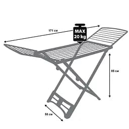 Сушарка для білизни підлогова Casa Si Resin 20m White (CS92066Q01) - мініатюра 4