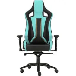 Геймерское кресло GT Racer черное с ментоловым (X-0715 Black/Mint)