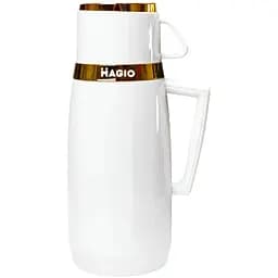 Термос Magio MG-1050W скляна колба 1 л білий (1050WМG)