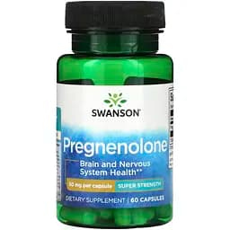 Прегненолон Swanson Pregnenolone Super Strength 50 мг 60 капсул
