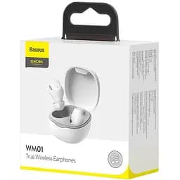 Навушники Bluetooth Baseus Encok True Wireless Earphones WM01 (NGWM01-02) білі - мініатюра 3