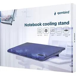 Підставка для ноутбука Gembird 15.6" Black (NBS-2F15-05) - мініатюра 6