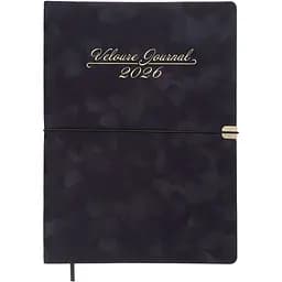 Ежедневник датированный Buromax Velour 2026 A4 искусственная кожа черный (BM.2771-01)