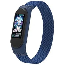 Ремешок для фитнес браслета Armorstandart Braided Solo Loop для Xiaomi Mi Band 4/5/6 Blue size S (ARM59178)