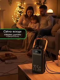 Павербанк 50000 mAh з швидкою зарядкою KPG POWER BANK Soonest Fast Charging пауербанк, павер банк, умб, powerbank Fast Type-C In /Out: 4 USB 5V/2A  повербанк для роутера 50000, Чорний - мініатюра 9