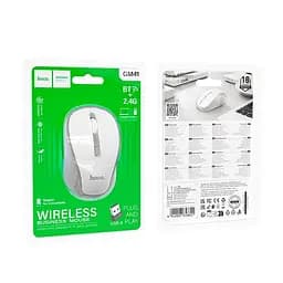 Миша Hoco Exciting dual-mode business wireless mouse GM41 2.4G/BT 3.0+5.2 800-1200-1600dpi - мініатюра 2