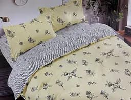 Постельное белье сатин Laura-Grand 21 евро комплект цветочный принт