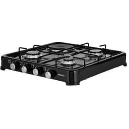 Настільна плита Ardesto CTC-NS5015B, чорний, комбінована, 3+1, емаль, поворотні перемикачі, 10.5x52x52 см