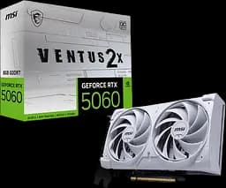 Видеокарта GeForce RTX 5060 8GB MSI Ventus 2X OC White (RTX 5060 8G VENTUS 2X OC WHITE)