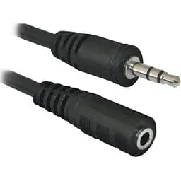 Кабель AUX Audio 3.5мм M/F 1.5м JACK02-05 чорний Defender - мініатюра 2
