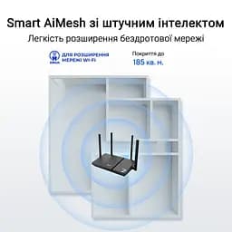 Роутер- маршрутизатор WiFi7 - Asus RT-BE50 (90IG09U0-MO3S00) BE36000 - мініатюра 9