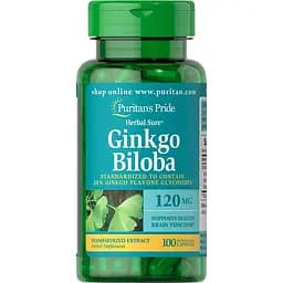 Гінкго білоба Puritan's Pride Ginkgo Biloba 120 мг 100 капсул