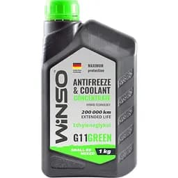 Антифриз Winso Antifreeze & Coolant Green зелений концентрат G11, 1 кг (881020)