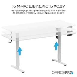 Комп'ютерний стіл OfficePro (ODE1670W) White (ODE1670W) - мініатюра 2